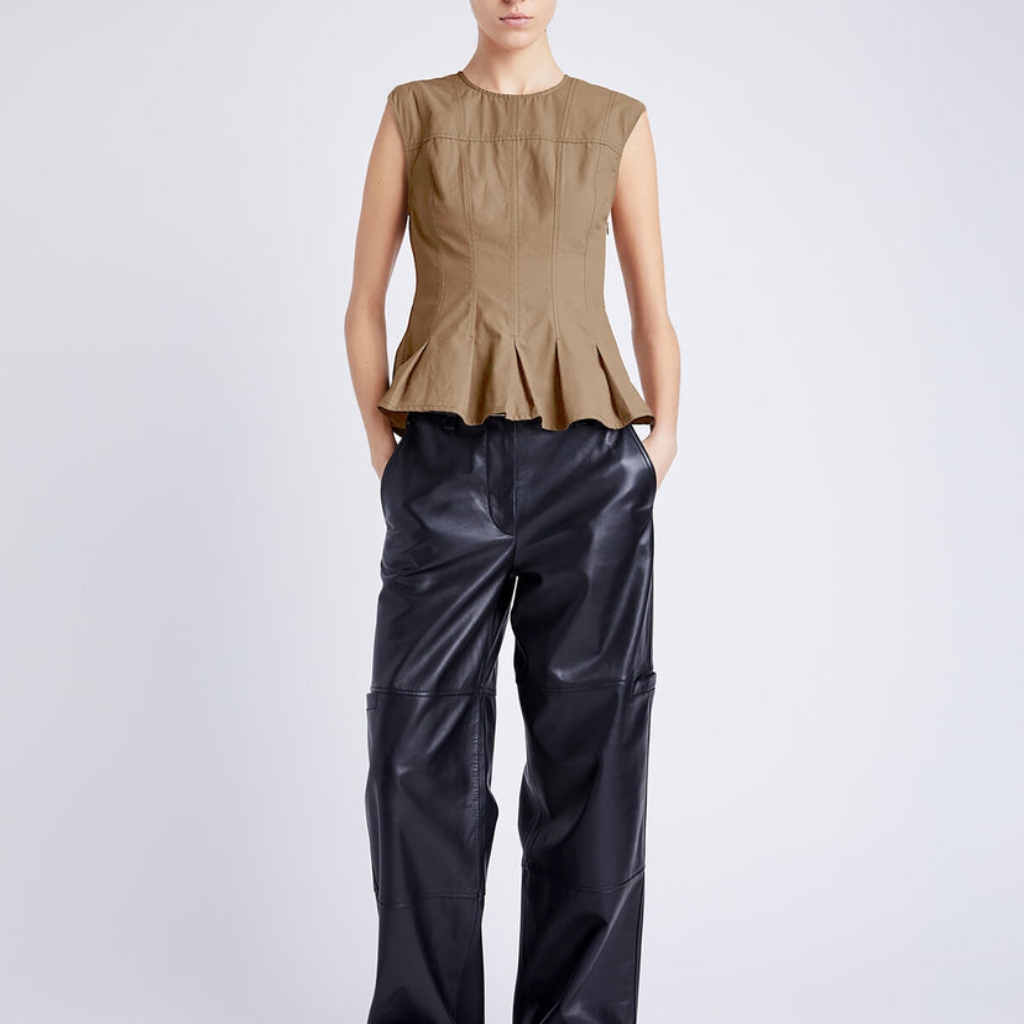 Proenza Schouler Felix Top In Tech Cotton